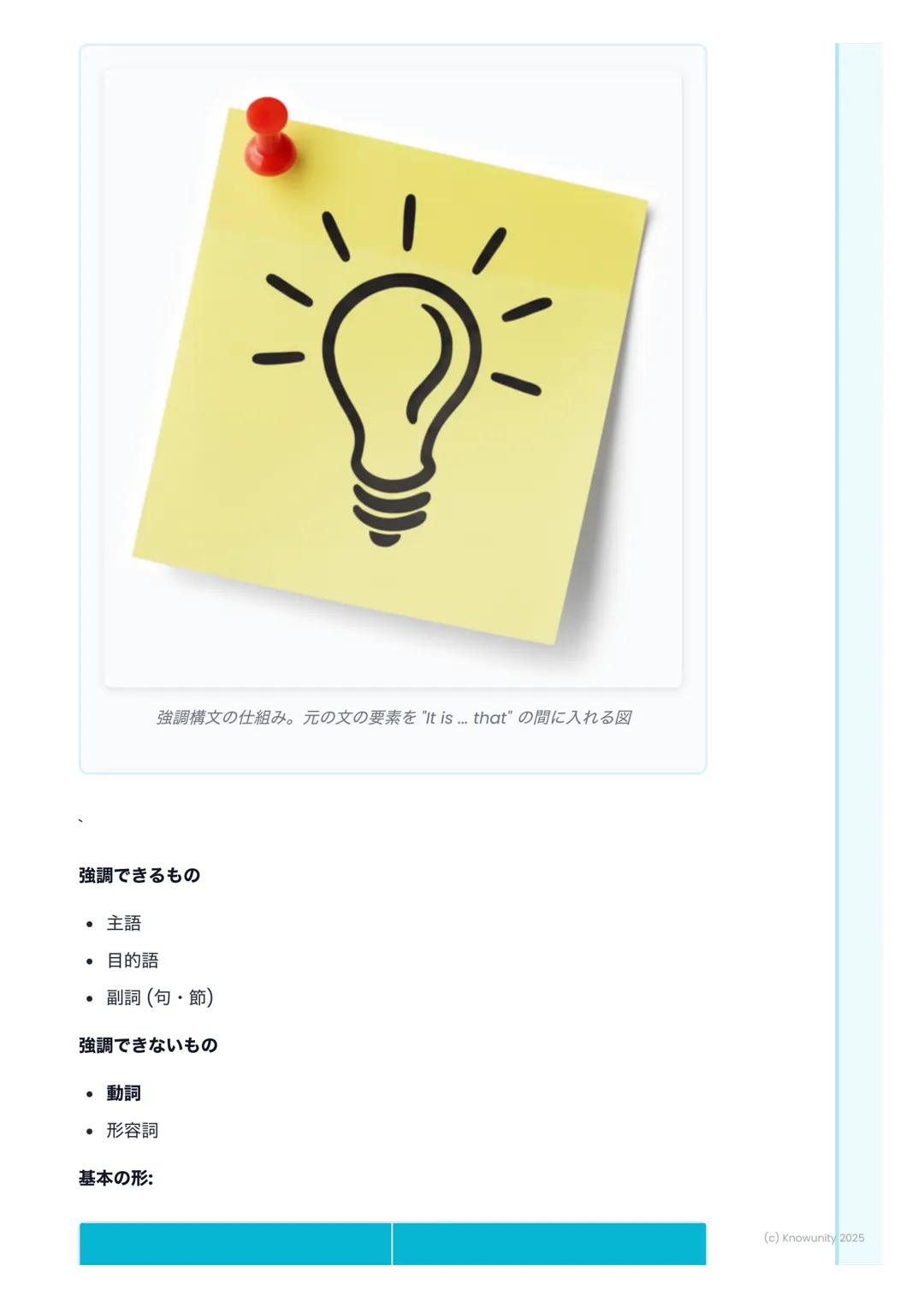 # 倒置と強調構文

## 倒置と強調構文の基本

文の特定の語句を強調するための特別な文の形。普通の文の語順を変えたり、特
別な構文を使ったりする。スピーチや文章で、言いたいことを強く印象づけると
きに使う。長文読解でもよく出てくるから、形をしっかり覚えること。

## 倒置 