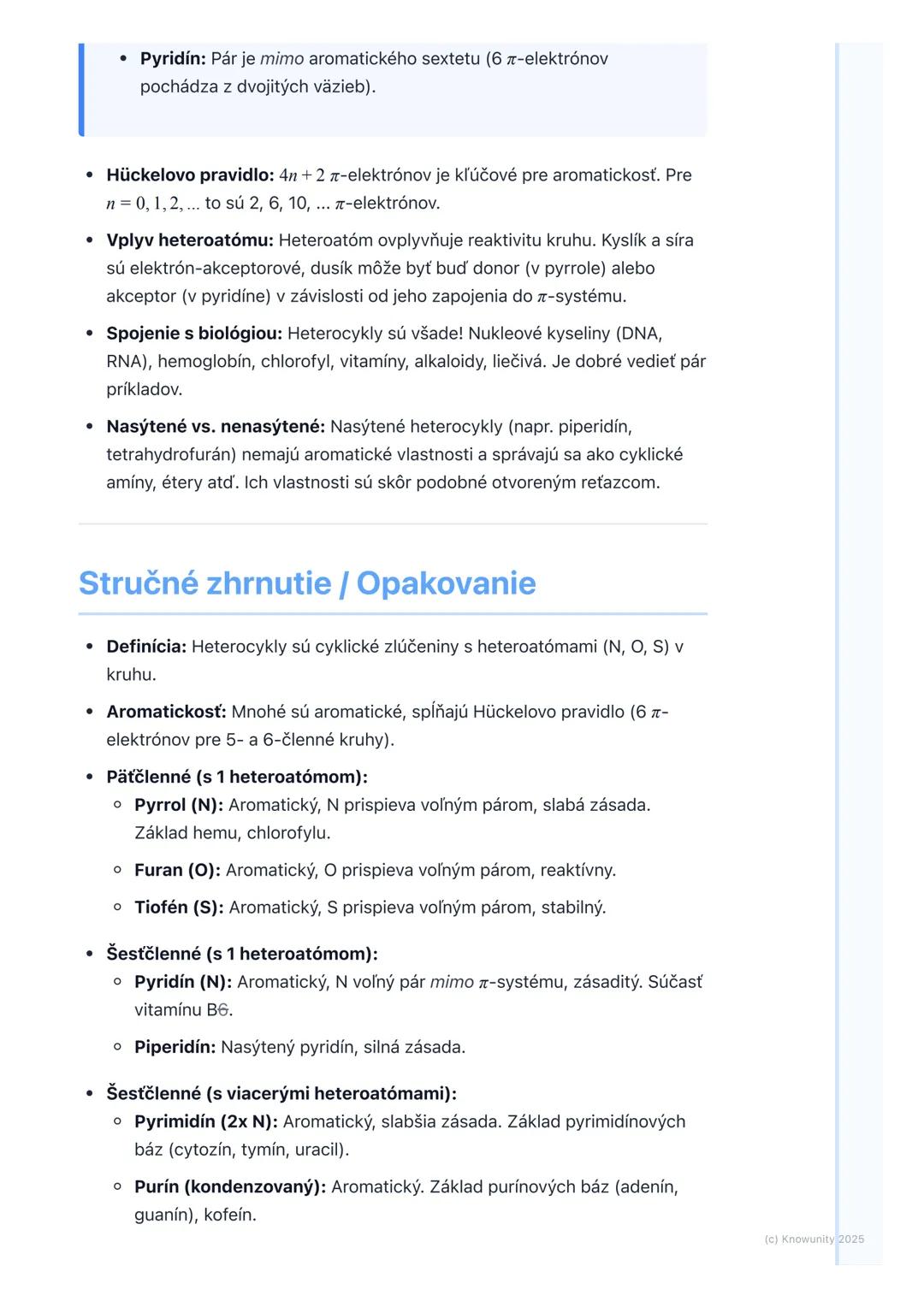 # Heterocyklické zlúčeniny

Prehľad heterocyklických zlúčenín

Heterocyklické zlúčeniny sú organické zlúčeniny, ktoré majú vo svojej cyklick