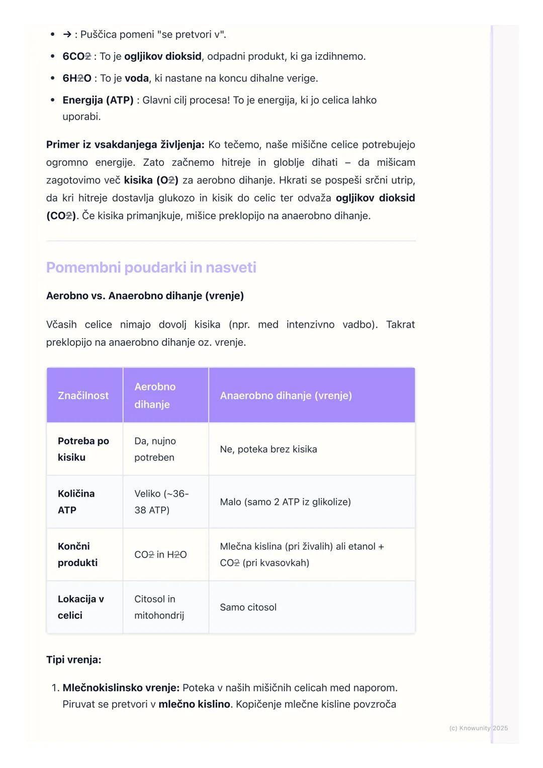 # Celično dihanje

Uvod v celično dihanje

Celično dihanje je proces, pri katerem celice razgrajujejo organske snovi
(predvsem glukozo) in s