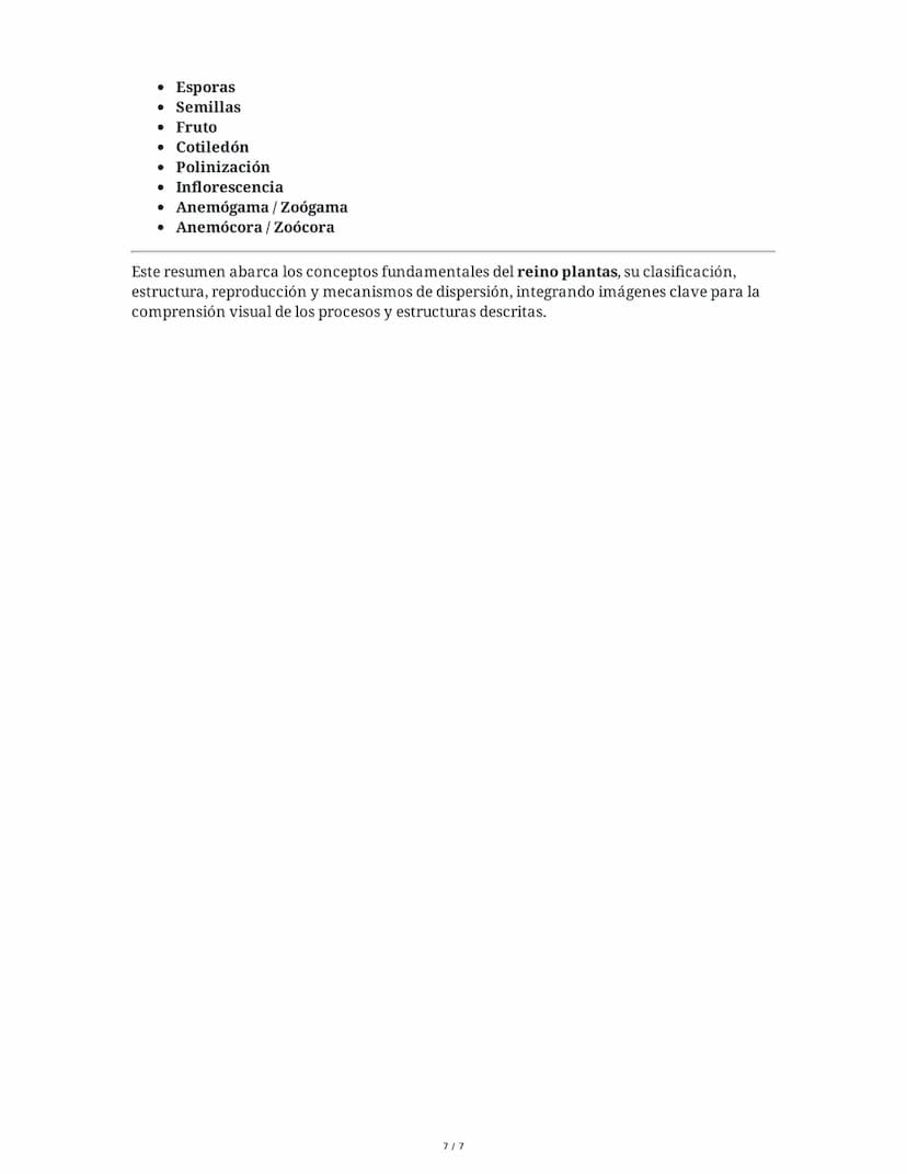 Tema 8: Reino Plantas
1. Introducción al Reino Plantas
El reino plantas comprende organismos pluricelulares y autótrofos que se diferencian
