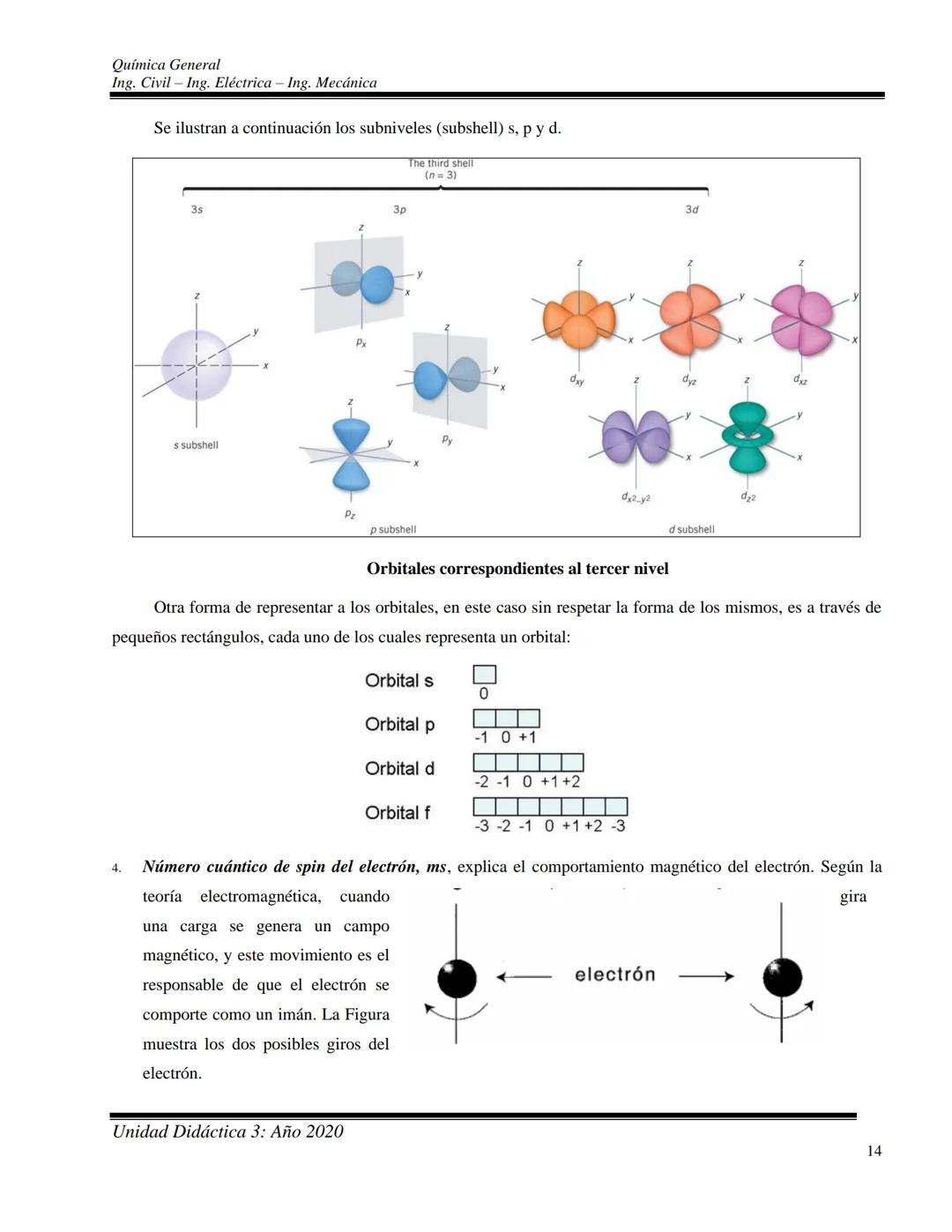 Química General
Ing. Civil - Ing. Eléctrica - Ing. Mecánica
UNIDAD DIDACTICA 3: ESTRUCTURA DE LA MATERIA
Contenidos conceptuales: Materia y 