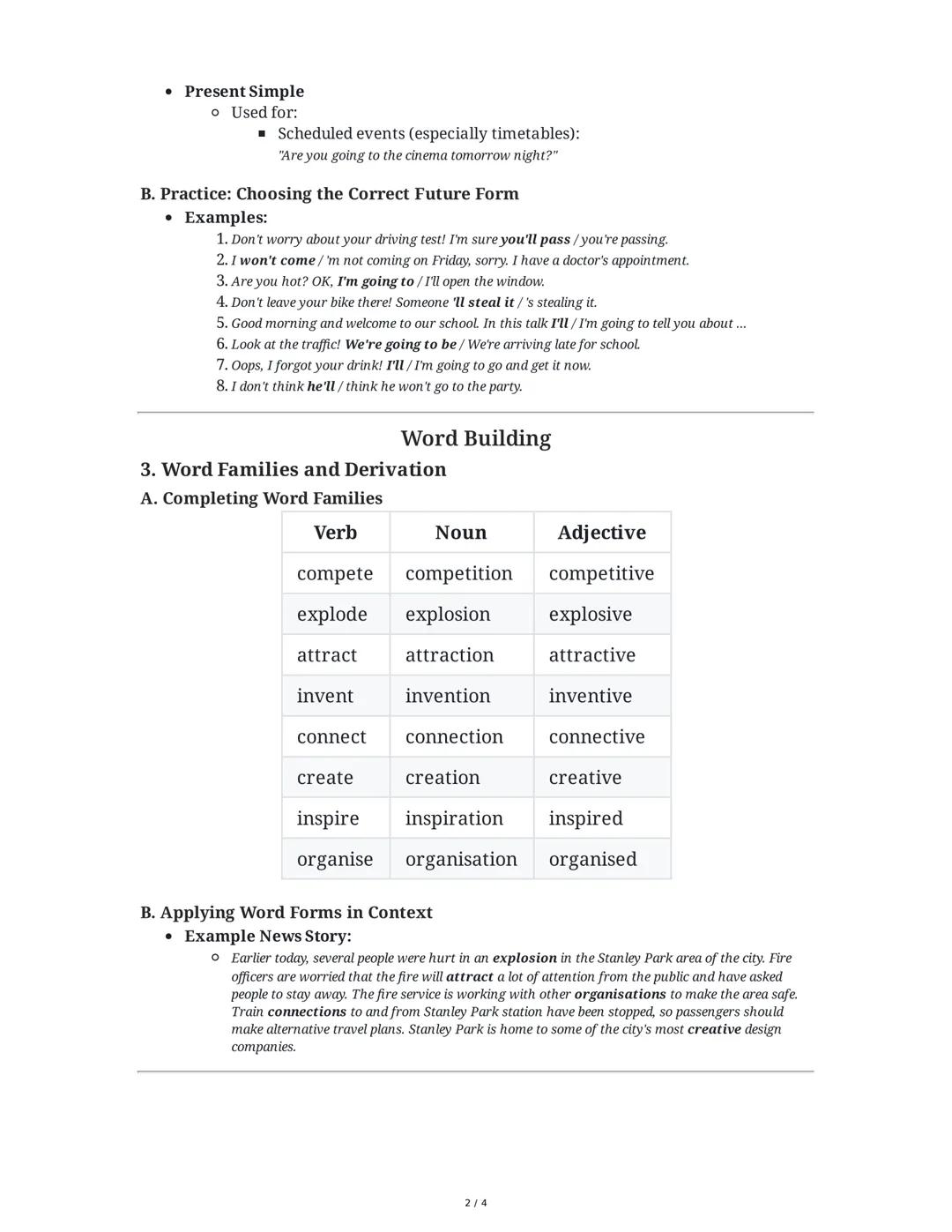 Unit 4 Test Topics Overview
1. Vocabulary and Grammar Focus
This unit centers on the following key areas:
• Vocabulary:
• Technology-related