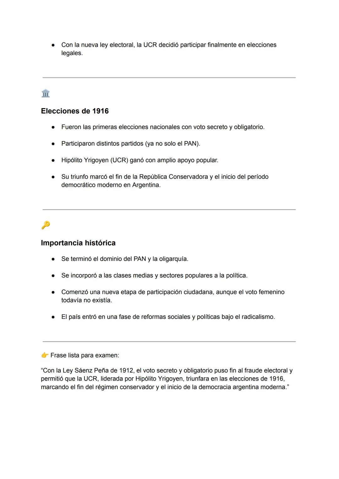 # Republica conservadora (1880-1916)

1) Contexto general - República Conservadora (1880-1916)

*   Inicio y eje político

    *   Arranca e