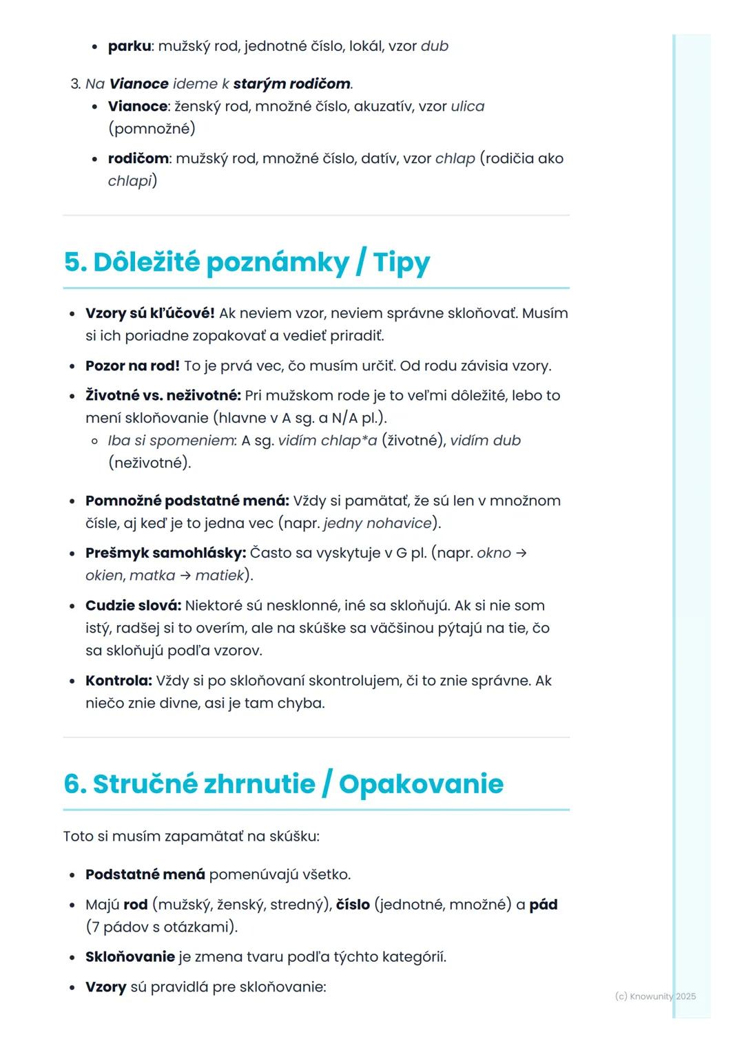 # Podstatné mená

## 1. Prehľad podstatných mien

Podstatné mená sú super dôležité, lebo pomenúvajú všetko okolo nás
ľudí, zvieratá, veci, v