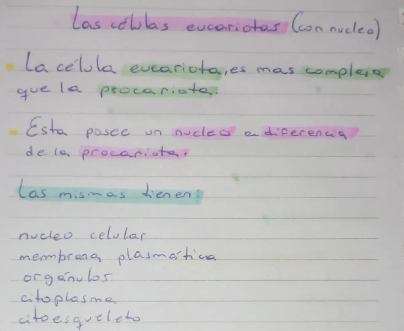 las células procariotas. (sin
nucleo)
El material genético se encuentra
libre en el citoplasma, sin estar
rodeadopor una membrana
No poseen 