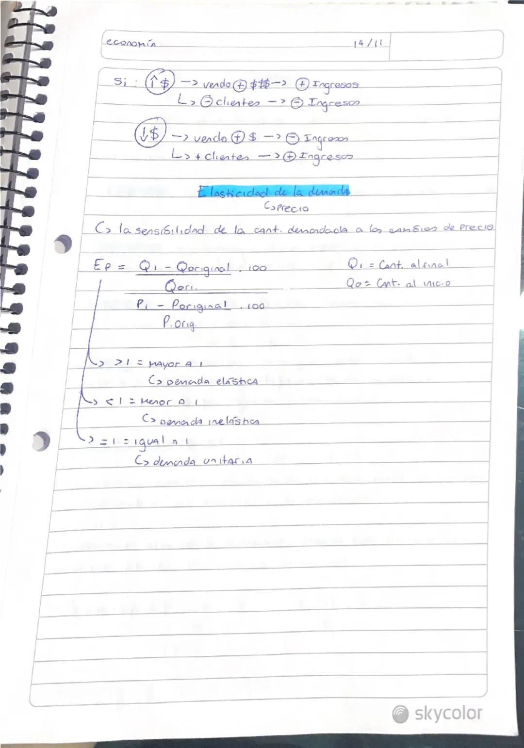 economiA

14/11

DEMANDA

C> Es la cantidad de un bien que eston dispuestos a COMPRAS
los consumidores a un precio determinado.

Ley de la d