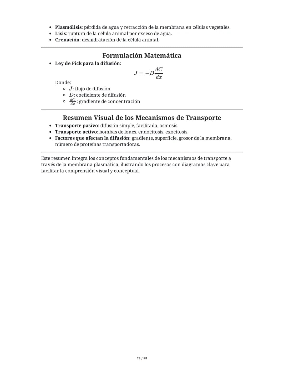 --- OCR Start ---
Mecanismos de Transporte
1. Introducción a los Mecanismos de Transporte
El transporte de sustancias a través de la membran