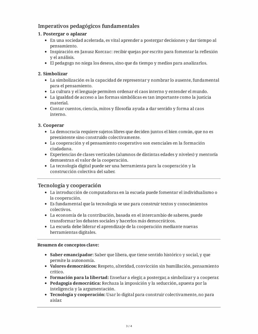 La opción de educar y la responsabilidad pedagógica - Philippe
Meirieu
Introducción: Democracia y Educación
Philippe Meirieu, en su conferen