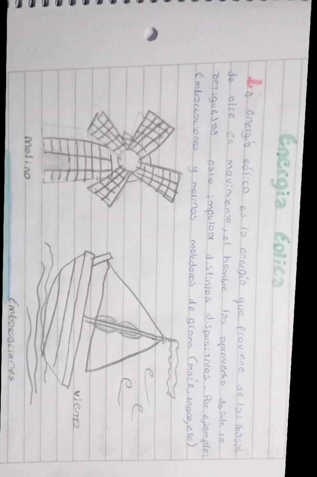 Energia Eolica
La energía eólica es la energía que proviene de las masas
de aire en movimiento, el hombre las aprovecha desde la
antigüedad 