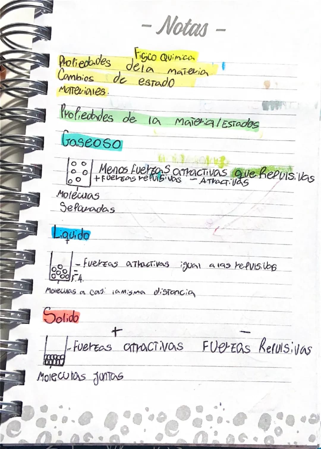 fisico quimica 2do año propiedades de la materia cambios de estado y materiales y materias