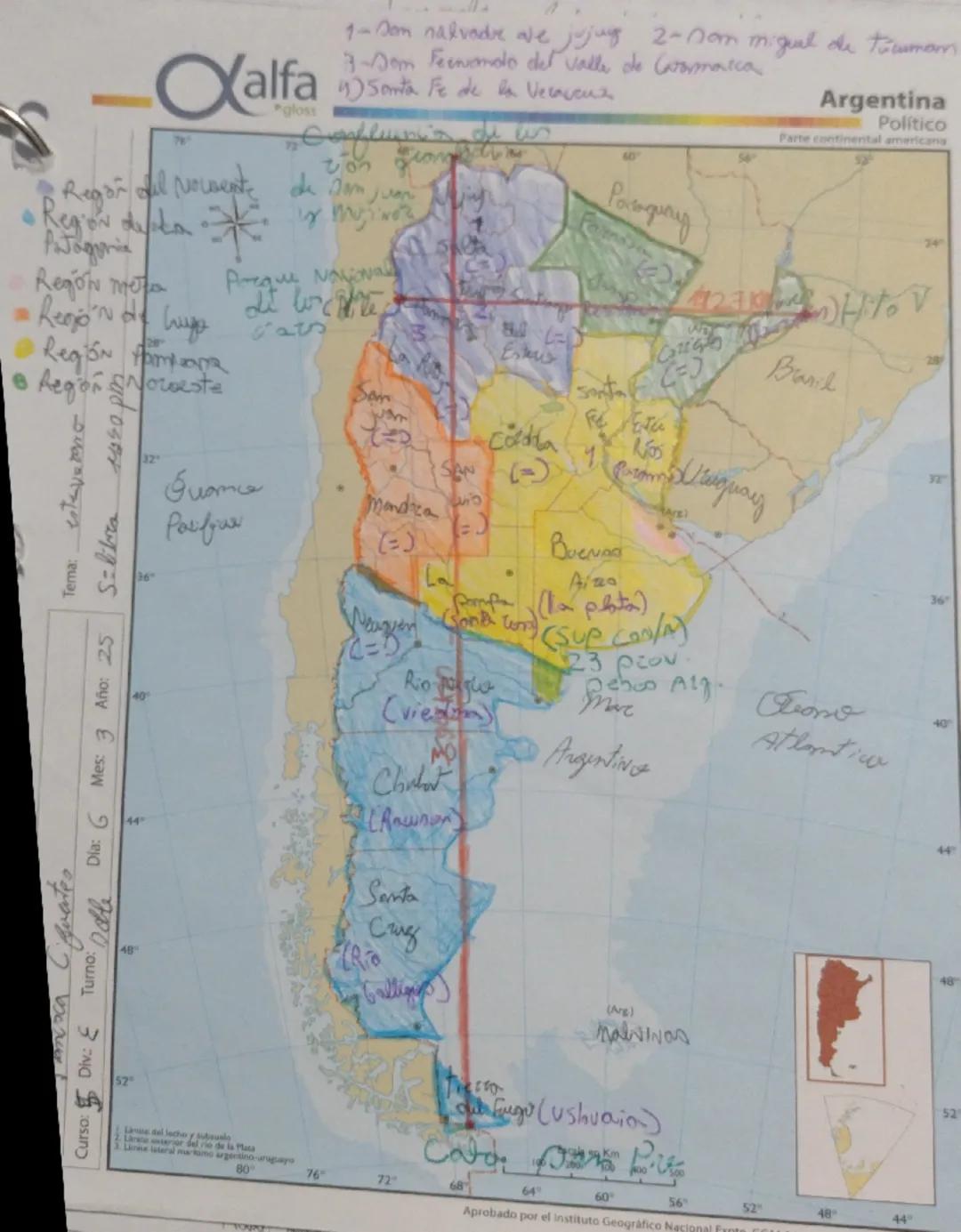 # Alfa

1- Dom. salvado are Jujuy  2-Dom. mrigal de Tucuman
3-Dom. Fernando del valle de Catamarca
4)Santa Fe de la Veracruz

Argentina
Part