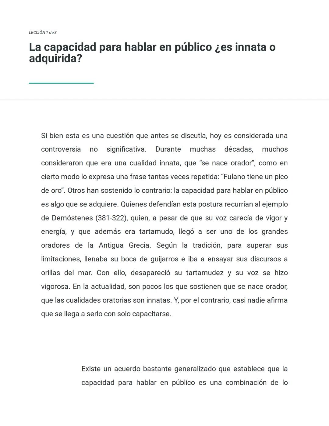 Introducción a la oratoria

Podemos recordar que, a lo largo de nuestra vida, vimos y escuchamos distintos
oradores: un profesor dictando un