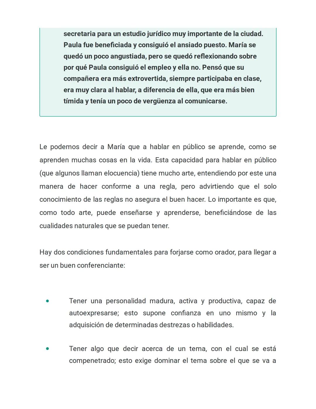 Introducción a la oratoria

Podemos recordar que, a lo largo de nuestra vida, vimos y escuchamos distintos
oradores: un profesor dictando un