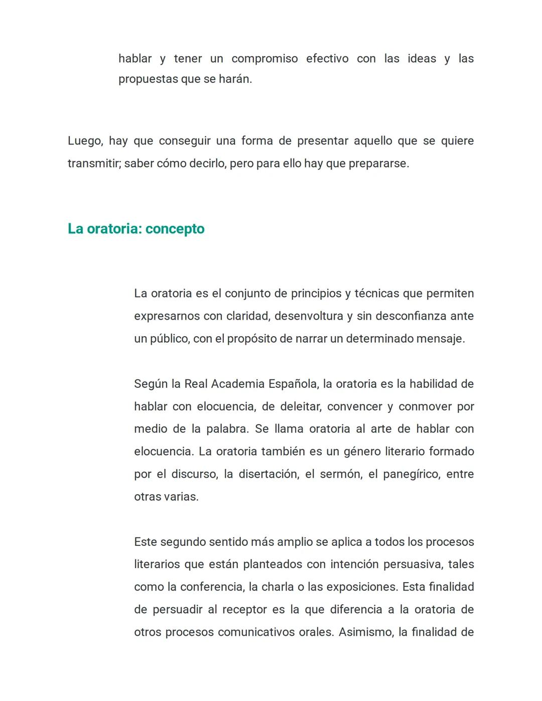 Introducción a la oratoria

Podemos recordar que, a lo largo de nuestra vida, vimos y escuchamos distintos
oradores: un profesor dictando un