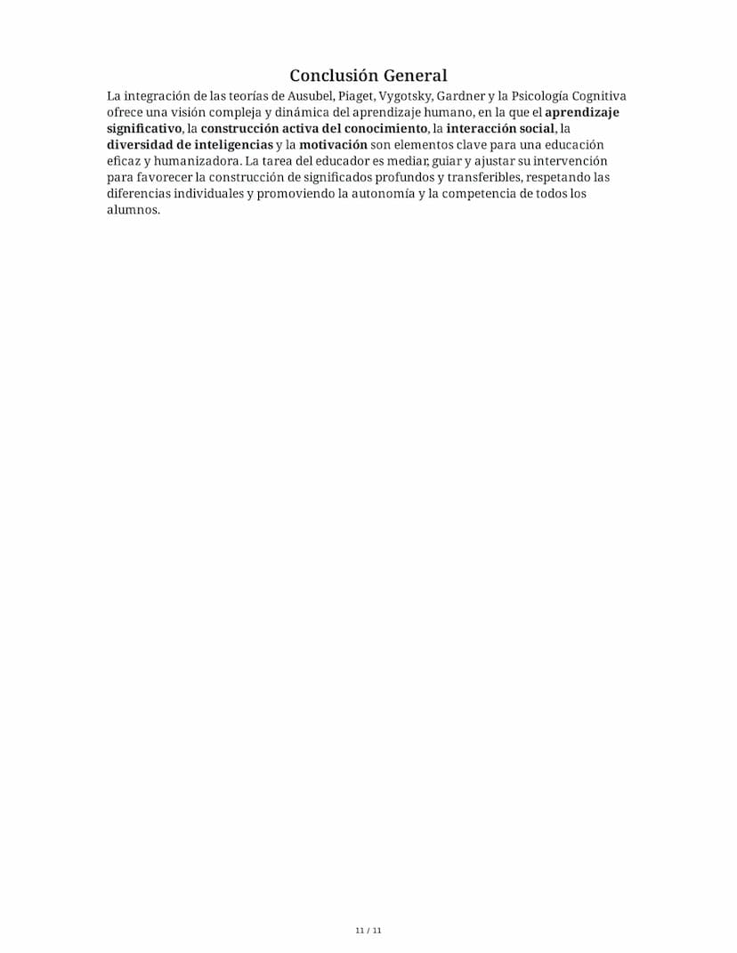 Teoría del Aprendizaje Significativo y Constructivismo
1. Introducción a la Teoría del Aprendizaje Significativo de Ausubel
La teoría del ap