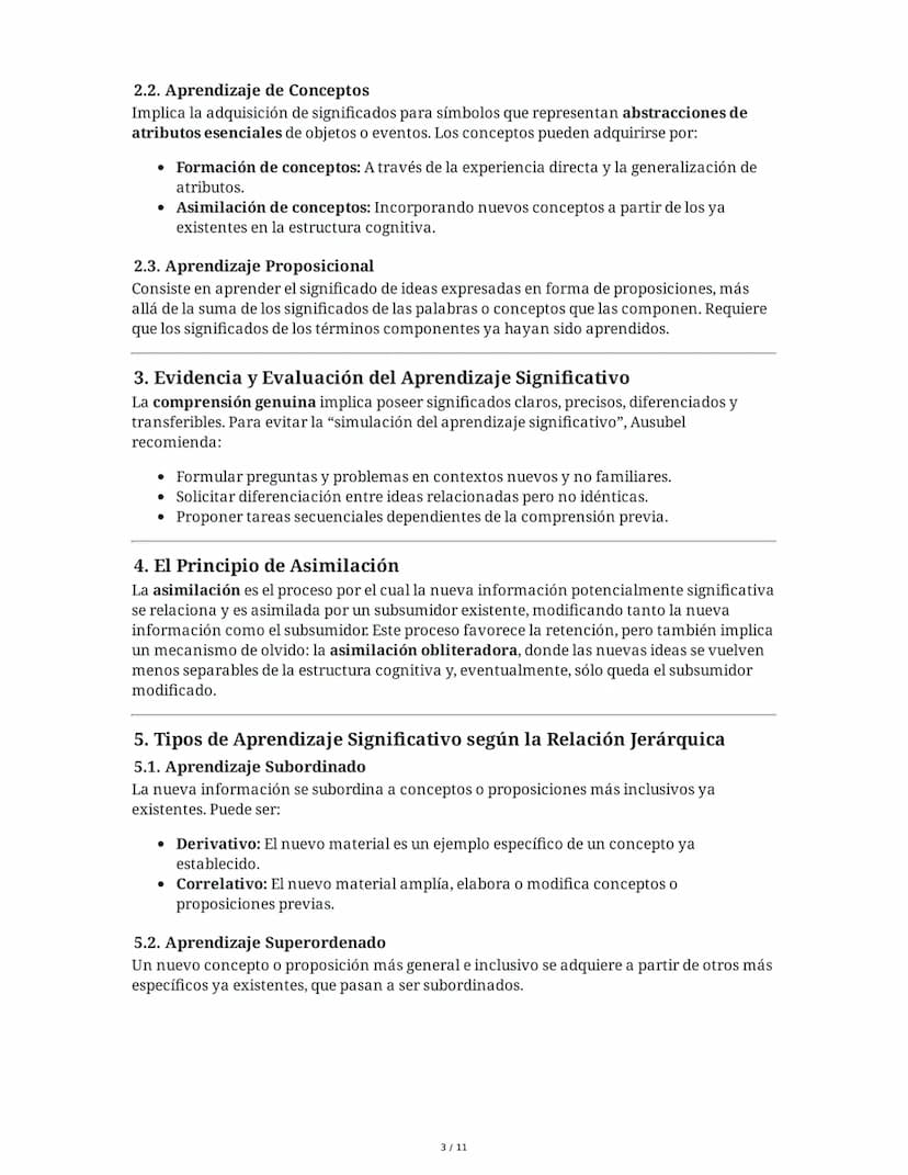Teoría del Aprendizaje Significativo y Constructivismo
1. Introducción a la Teoría del Aprendizaje Significativo de Ausubel
La teoría del ap