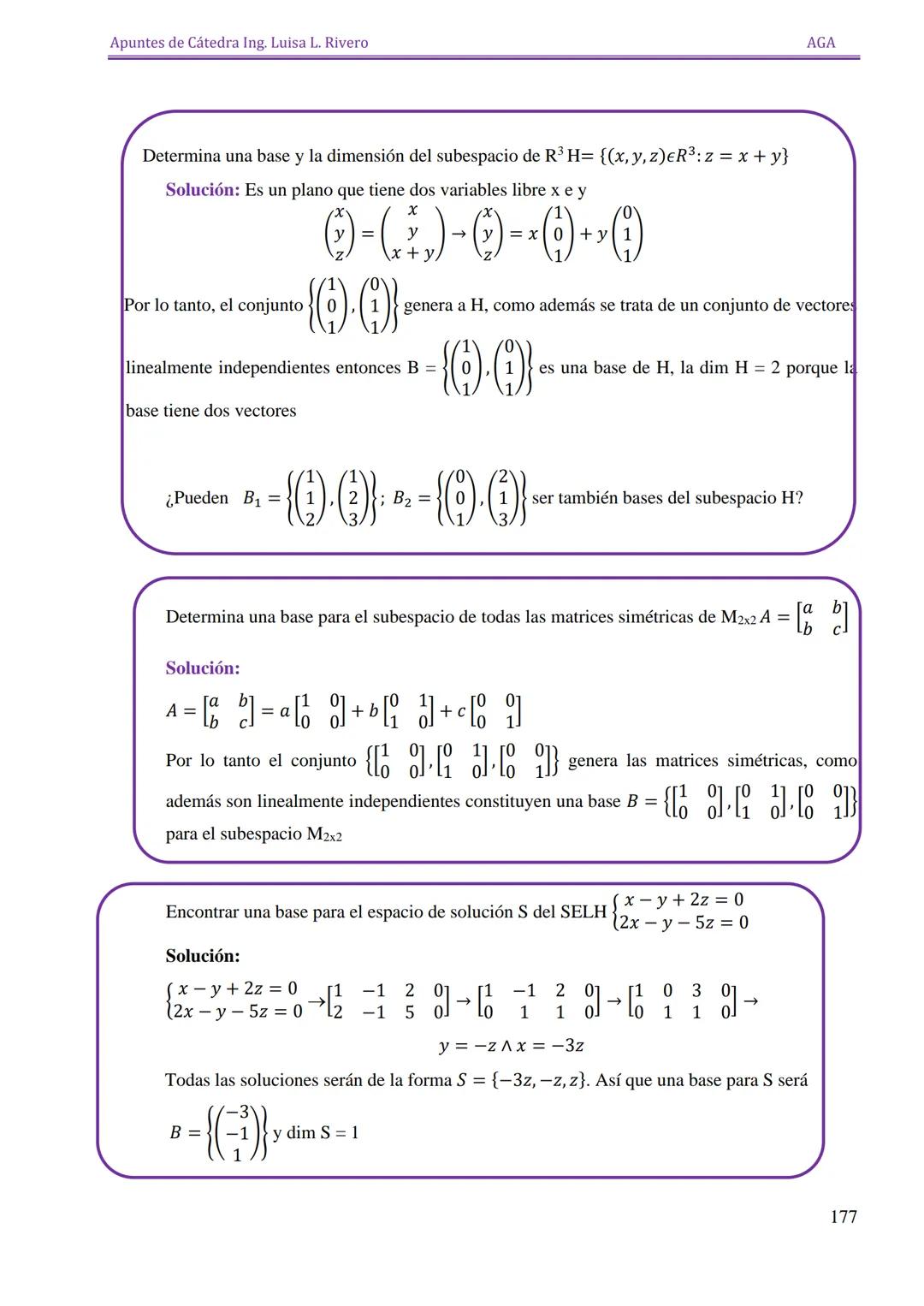 Apuntes de Cátedra Ing. Luisa L. Rivero

AGA

ESPACIOS

VECTORIALES

151 Apuntes de Cátedra Ing. Luisa L. Rivero
AGA

ESPACIOS VECTORIALES

