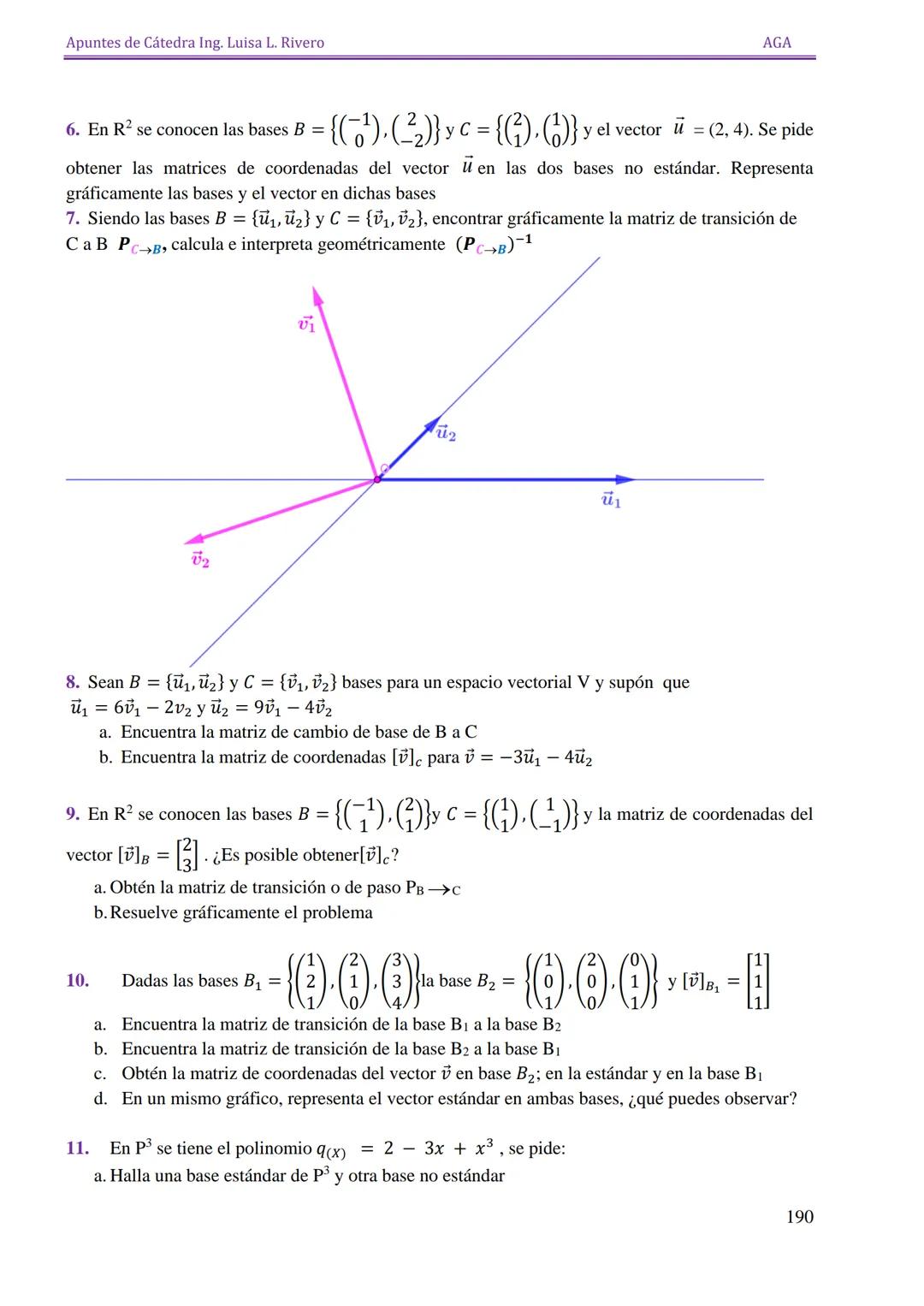 Apuntes de Cátedra Ing. Luisa L. Rivero

AGA

ESPACIOS

VECTORIALES

151 Apuntes de Cátedra Ing. Luisa L. Rivero
AGA

ESPACIOS VECTORIALES

