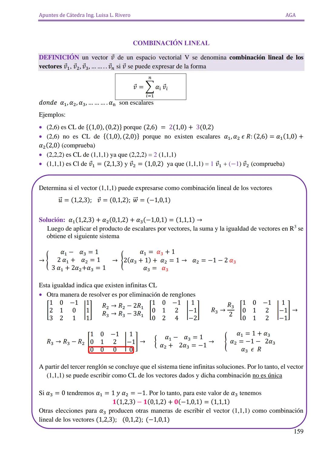 Apuntes de Cátedra Ing. Luisa L. Rivero

AGA

ESPACIOS

VECTORIALES

151 Apuntes de Cátedra Ing. Luisa L. Rivero
AGA

ESPACIOS VECTORIALES

