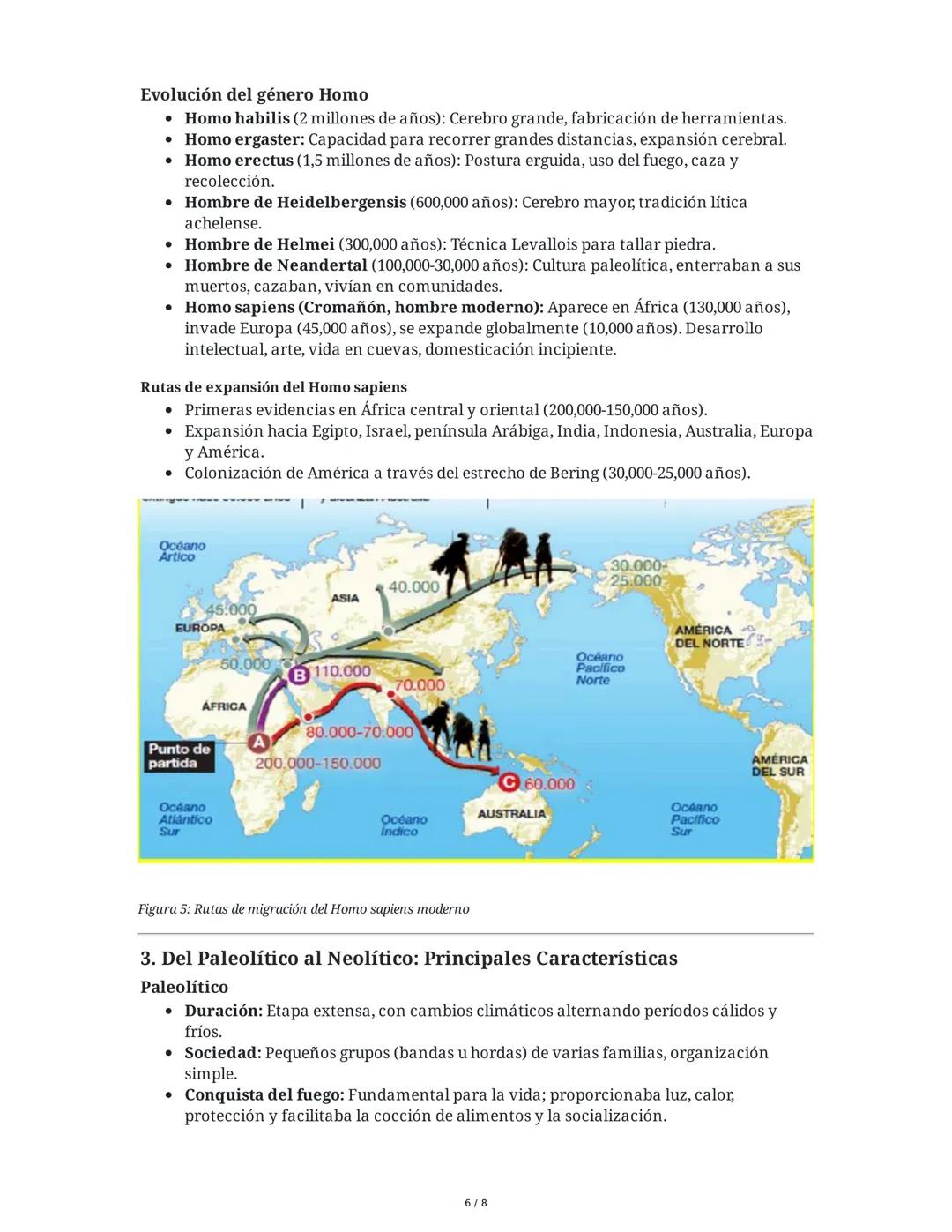 Resumen de Contenidos: Historia, Orígenes Humanos y
Prehistoria
1. La Periodización: Herramienta Fundamental para el Estudio de la
Historia
