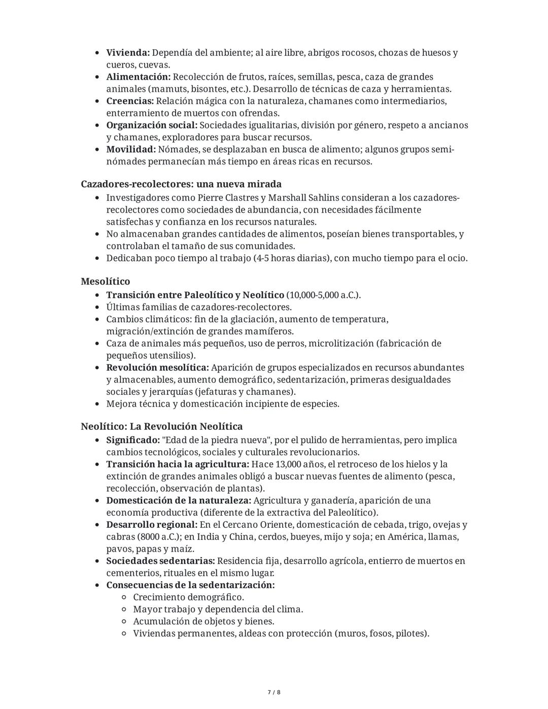 Resumen de Contenidos: Historia, Orígenes Humanos y
Prehistoria
1. La Periodización: Herramienta Fundamental para el Estudio de la
Historia
