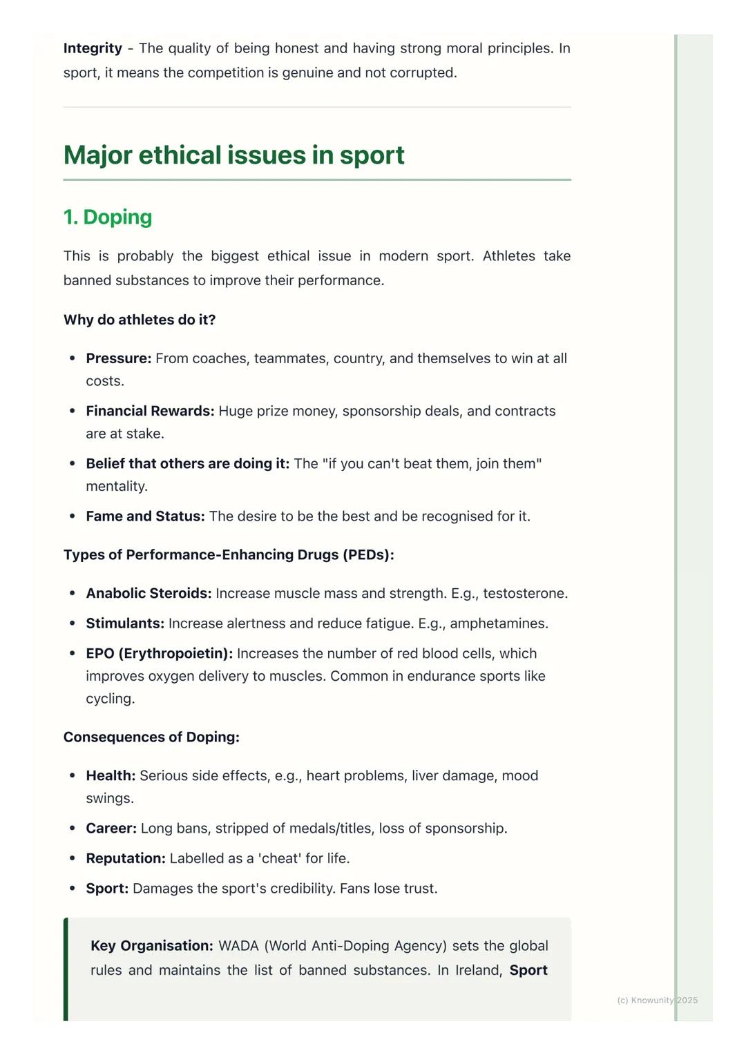 # Ethics and Fair Play

## An introduction to ethics and fair play

Ethics in sport is all about the moral principles that guide our behavio