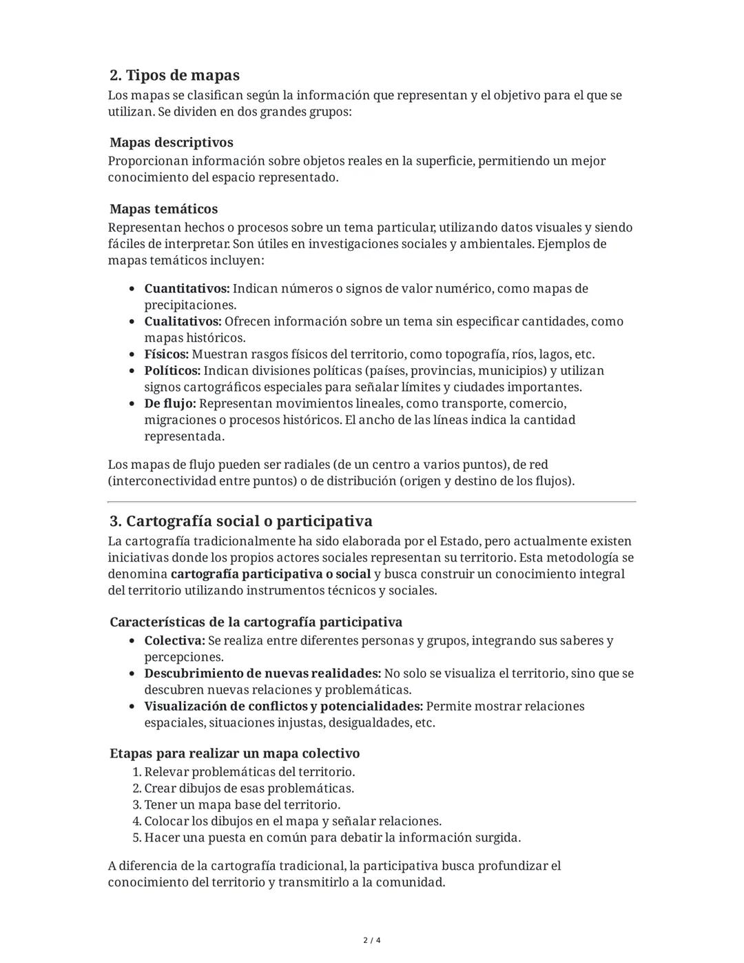 Resumen Extendido: Cartografía, Tipos de Mapas y Nuevas
1. Los elementos del mapa
Tecnologías
Los mapas son representaciones gráficas de la 