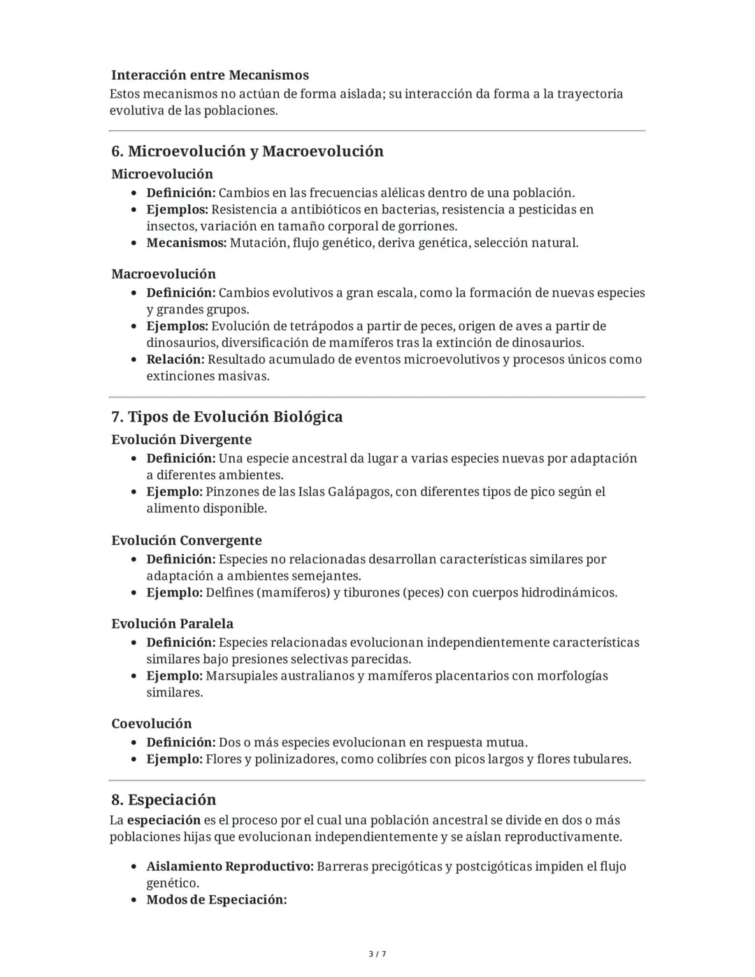 Evolución - Resumen Integral
1. Introducción a la Evolución y Biodiversidad
La evolución es el proceso de cambio en las características here
