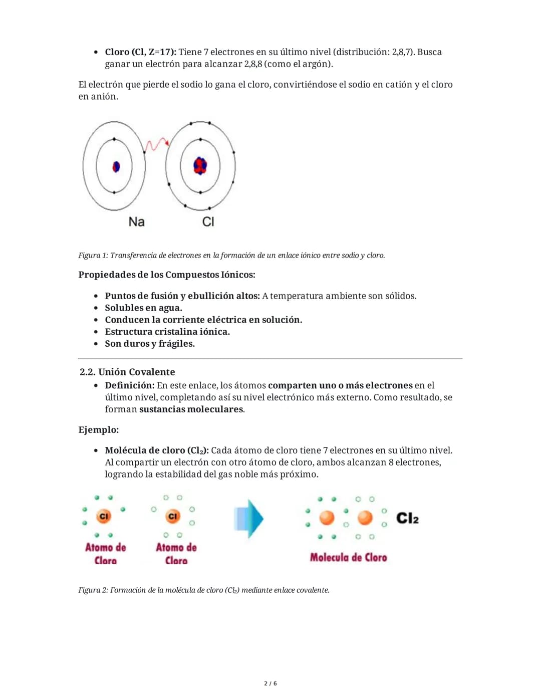 # Uniones Químicas

## 1. Introducción a las Uniones Químicas

Las sustancias presentan propiedades características que dependen de los átom