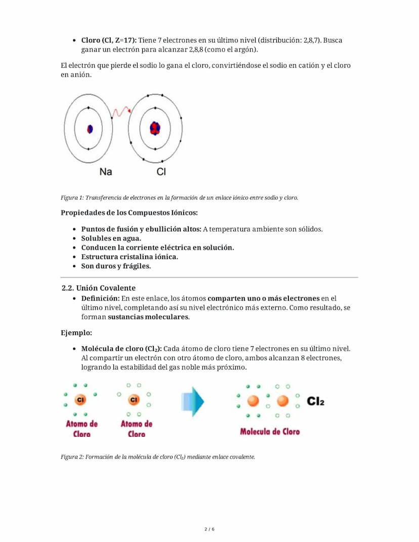 # Uniones Químicas

## 1. Introducción a las Uniones Químicas

Las sustancias presentan propiedades características que dependen de los átom