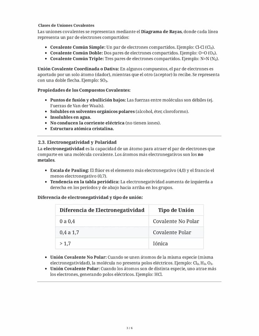 # Uniones Químicas

## 1. Introducción a las Uniones Químicas

Las sustancias presentan propiedades características que dependen de los átom