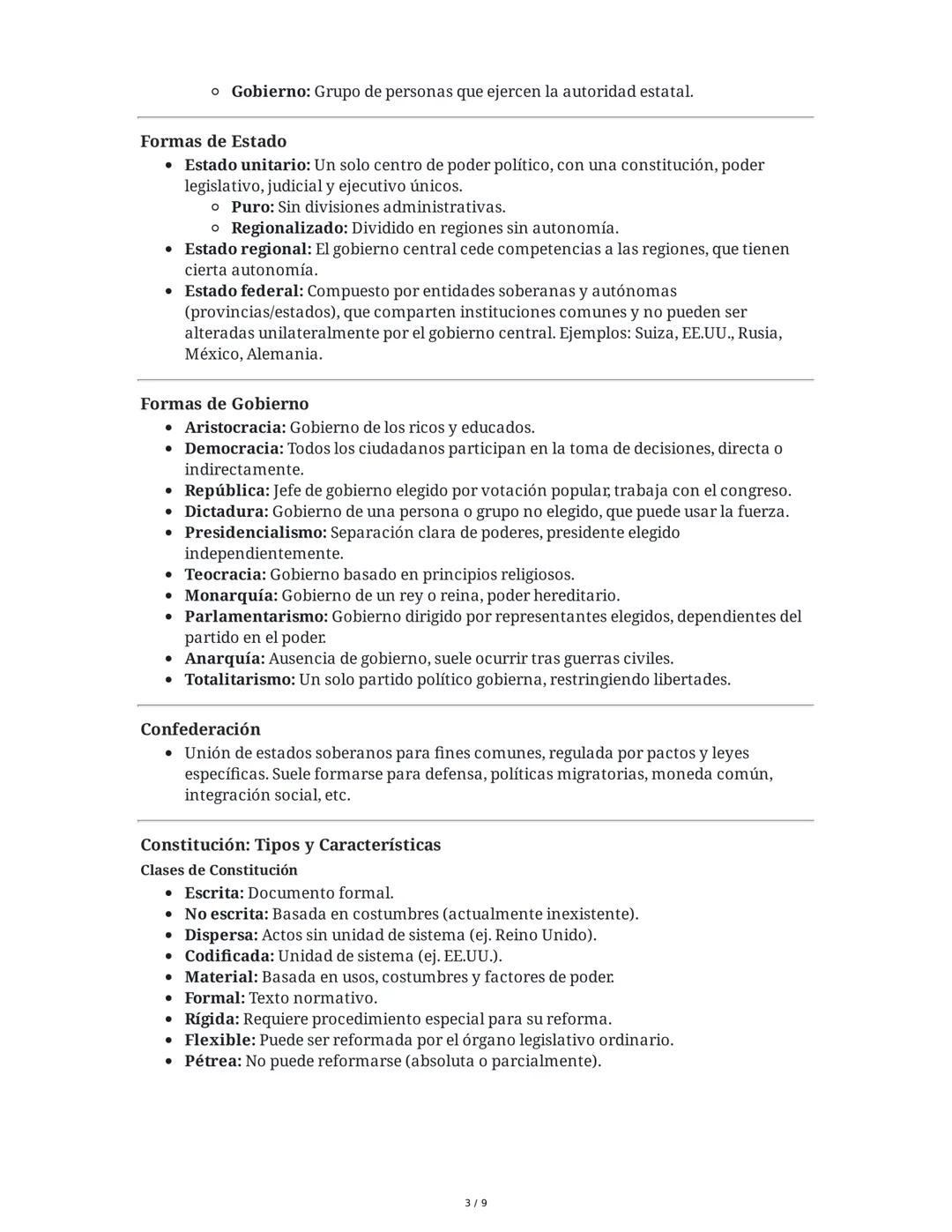 Resumen de Derecho Público
Unidad 1: El Derecho y sus Acepciones
Acepciones del Derecho
- Derecho subjetivo: Es la potestad de los individuo
