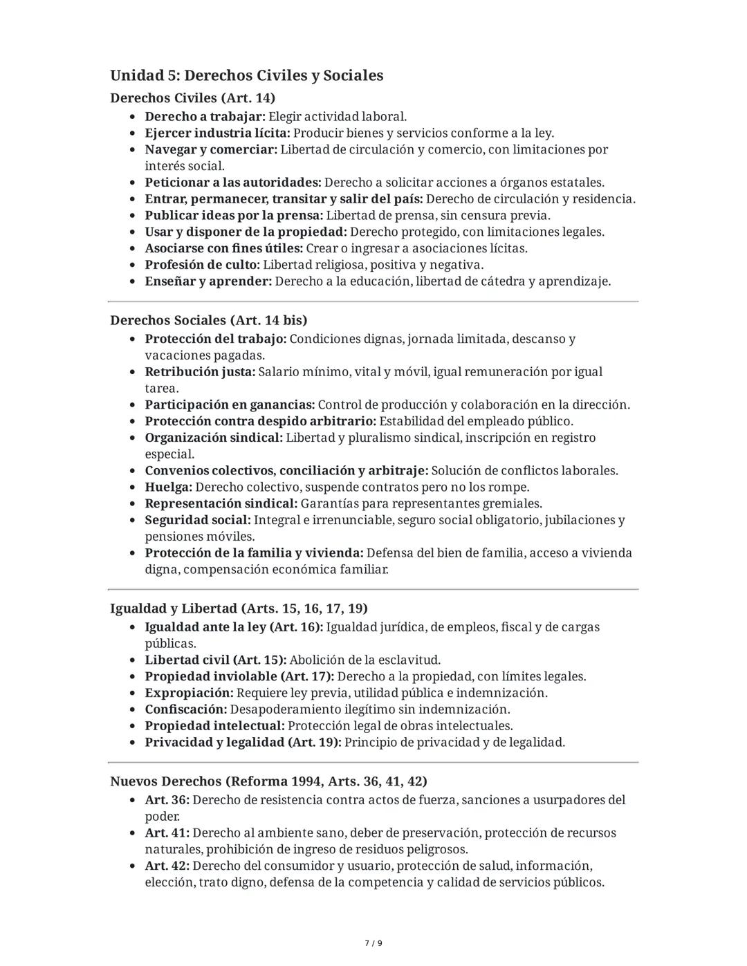 Resumen de Derecho Público
Unidad 1: El Derecho y sus Acepciones
Acepciones del Derecho
- Derecho subjetivo: Es la potestad de los individuo