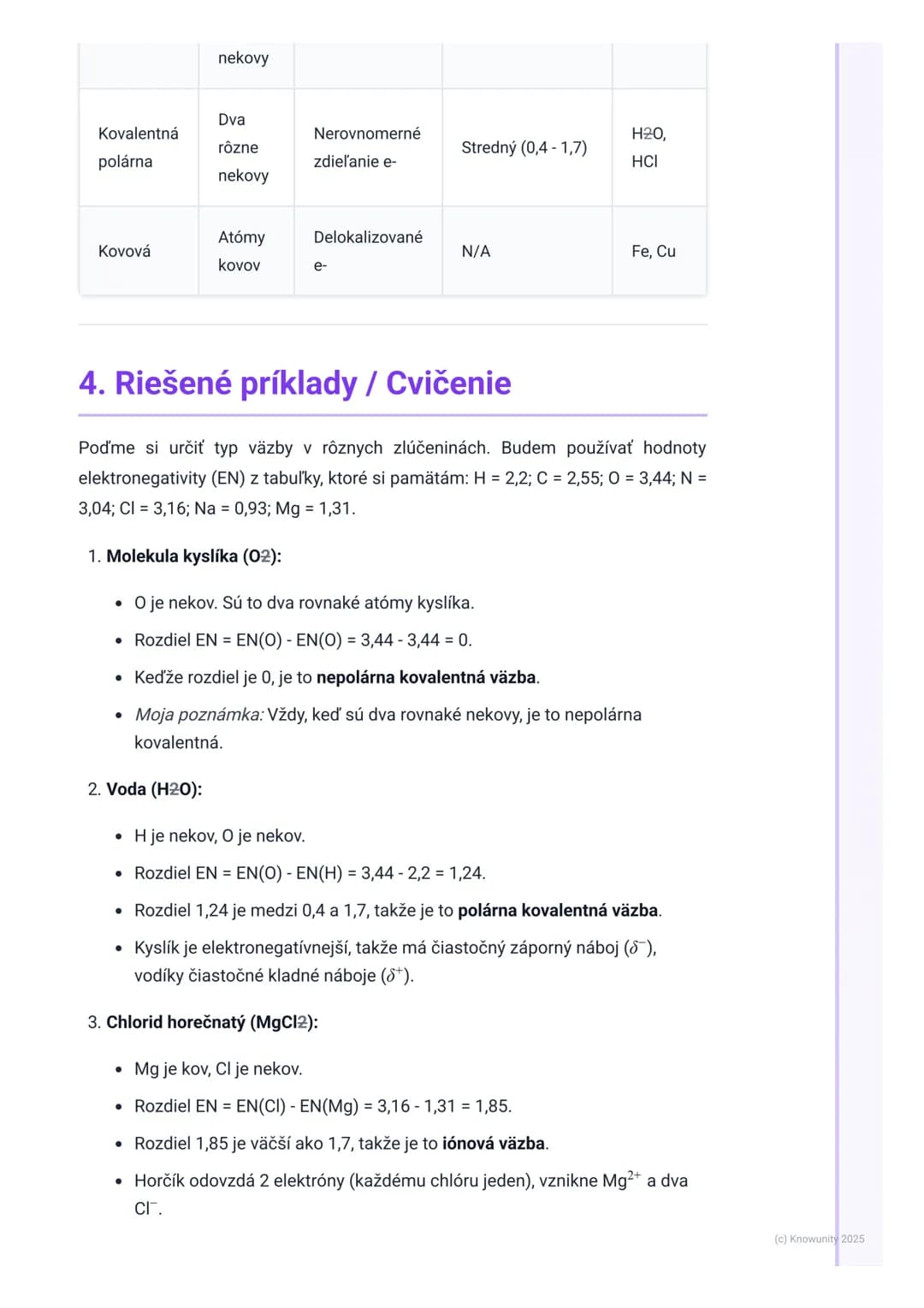 # Chemické väzby

1. Prehľad chemických väzieb

Chemické väzby sú ako "lepidlo", ktoré drží atómy pohromade v molekulách alebo
v kryštáloch.