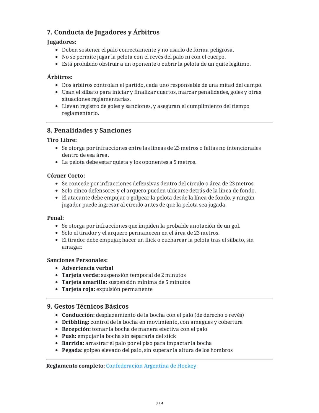 1. Historia y Origen
Hockey sobre Césped
El hockey sobre césped es un deporte colectivo de invasión, donde se enfrentan dos
equipos de 11 ju