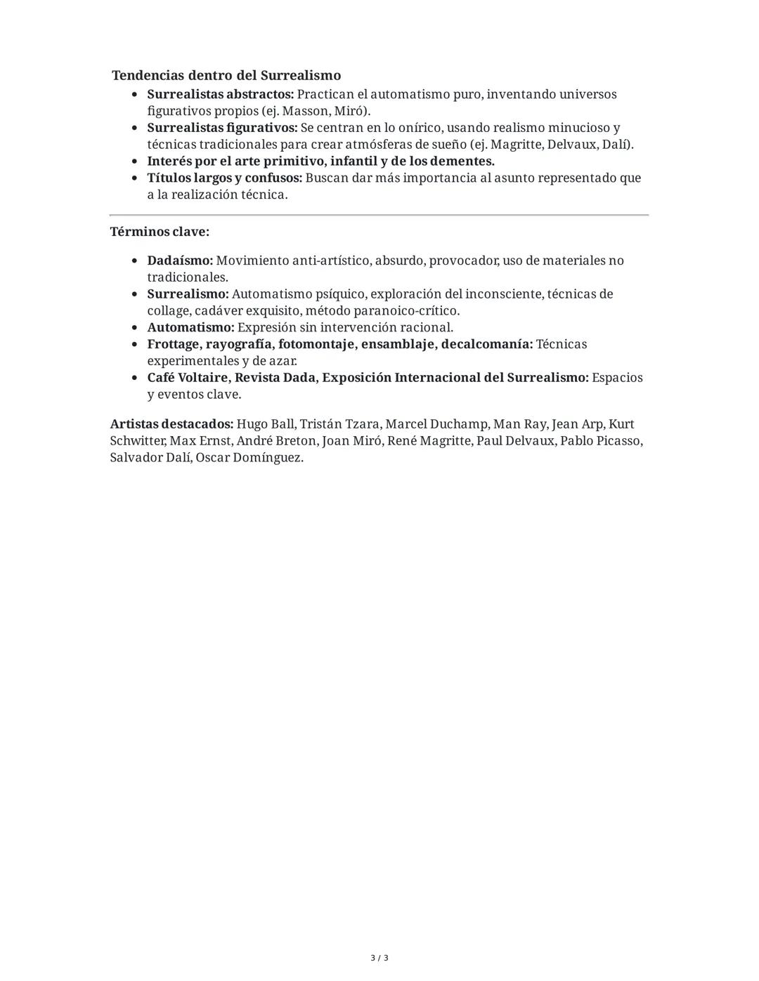 Las Vanguardias del Siglo XX
1. Dadaísmo
Origen y Contexto
Nacimiento: El Dadaísmo surge en 1912 en Zúrich, Suiza, en un contexto de
neutral