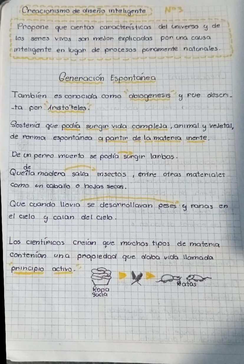 # TEORIAS DEL ORIGEN
DE LA VIDA

Creacionismo

Sostiene que el universo y todas las formas de
vida fueron creados por un ser supremo o divin