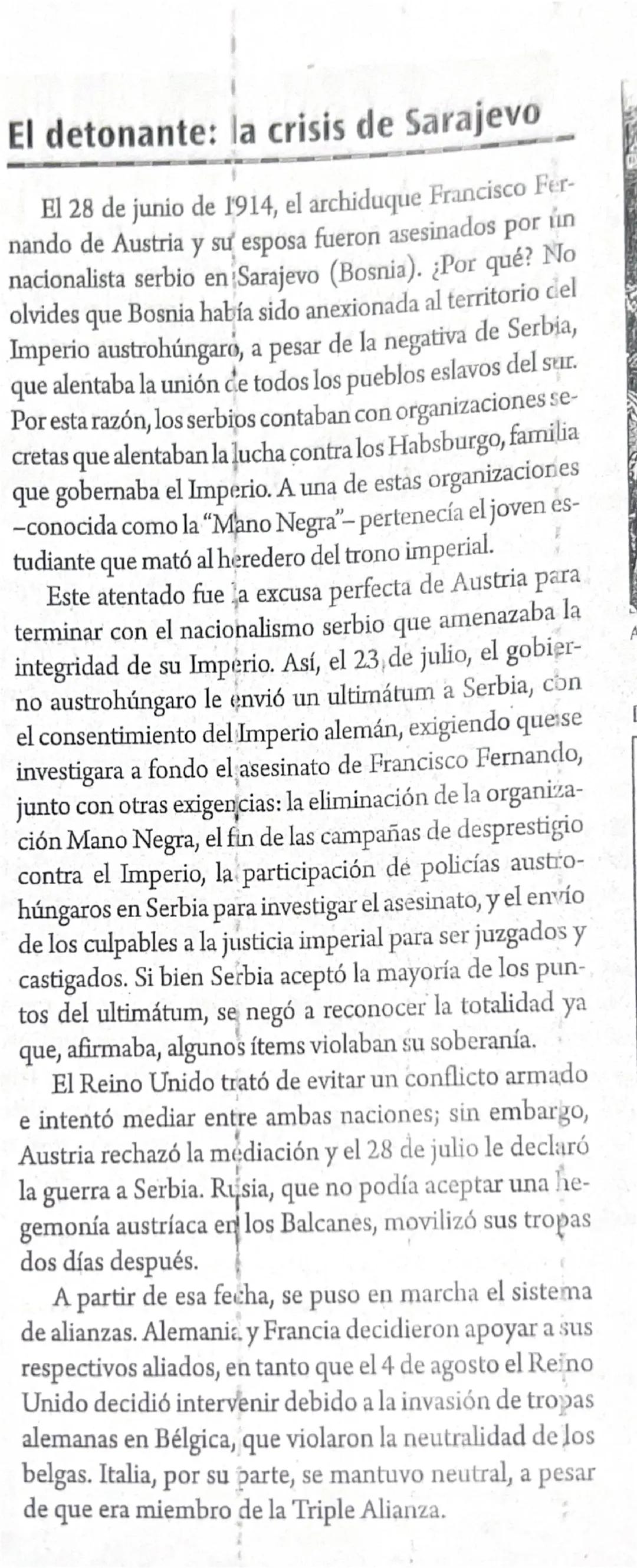 # La formación de los bloques

Las aspiraciones de Alemania de lograr la supremacía, tanto en el continente europeo como en los territorios 