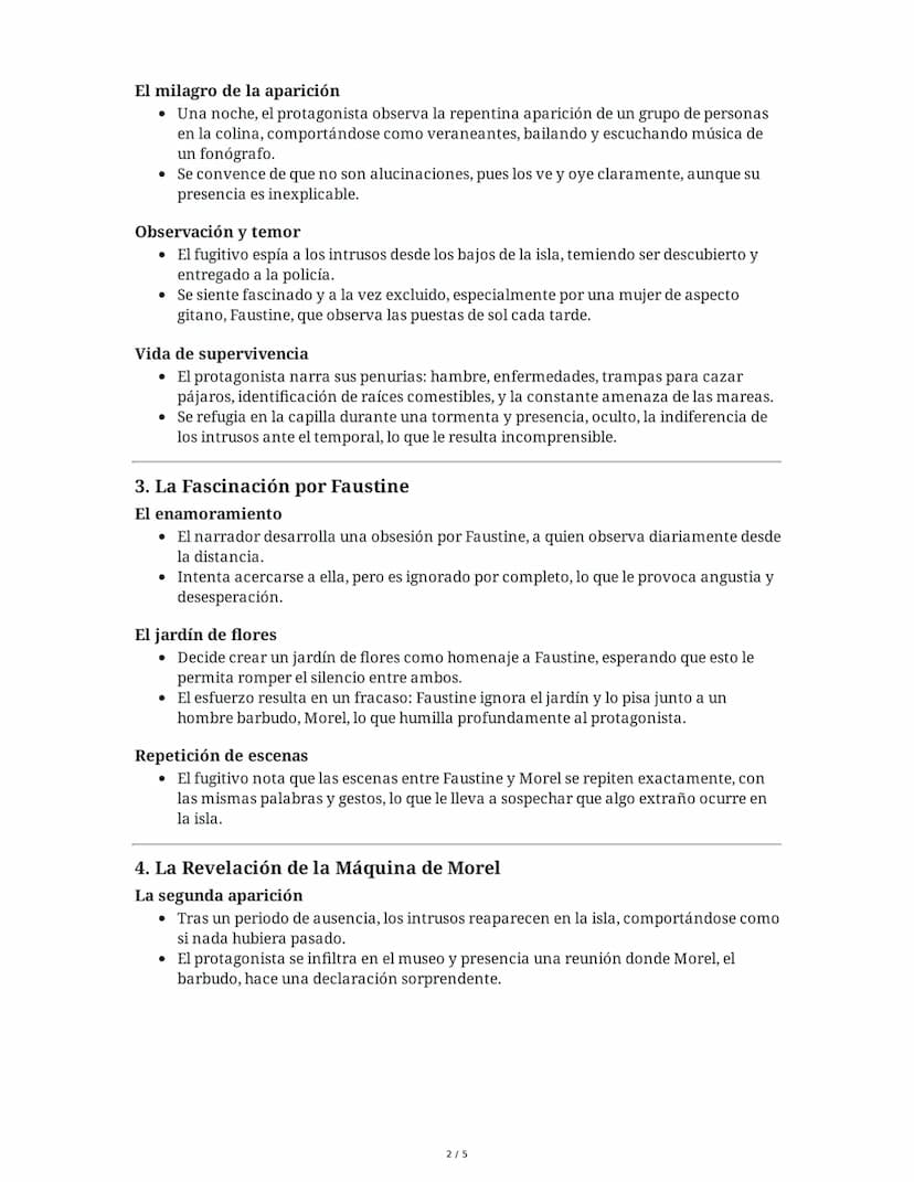 La invención de Morel - Resumen Detallado
Prólogo de Jorge Luis Borges
* Contexto literario: Borges introduce la novela destacando la difere