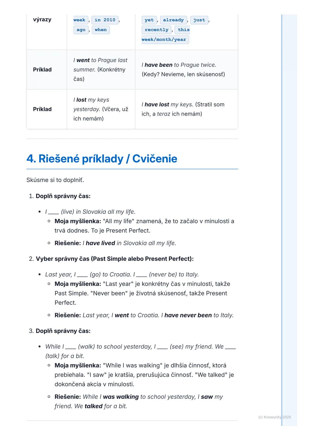 # Časy (Tenses) – Prehľad a
-
# Pokročilé Použitie

## 1. Prehľad / Úvod

Časy v angličtine sú super dôležité, lebo nám hovoria, kedy sa nie