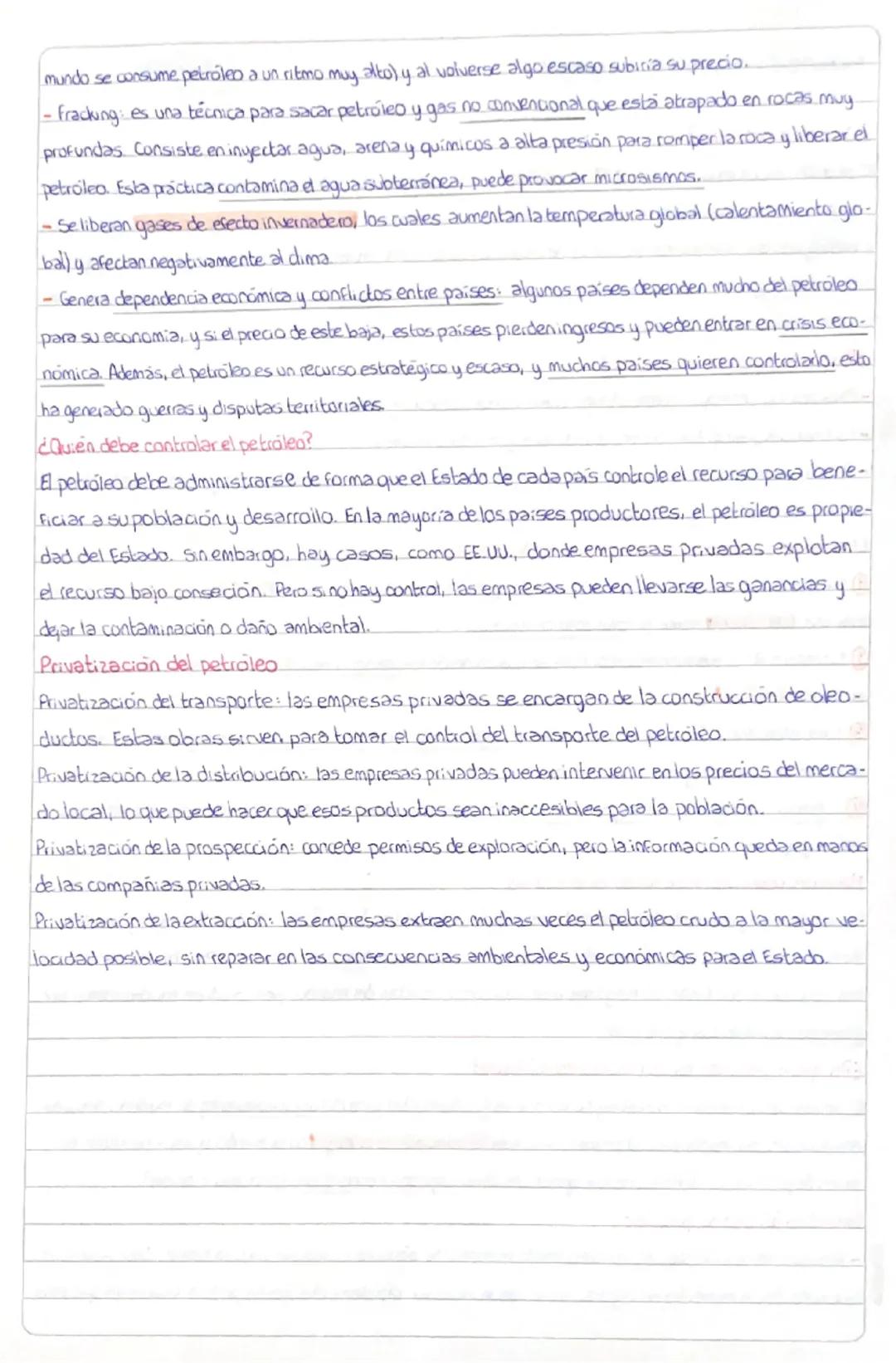 Evaluación de petroleo - geografia
¿Qué es el petróleo?
El petrolea es un recurso natural no renovable, es decir que no se puede regenerar r