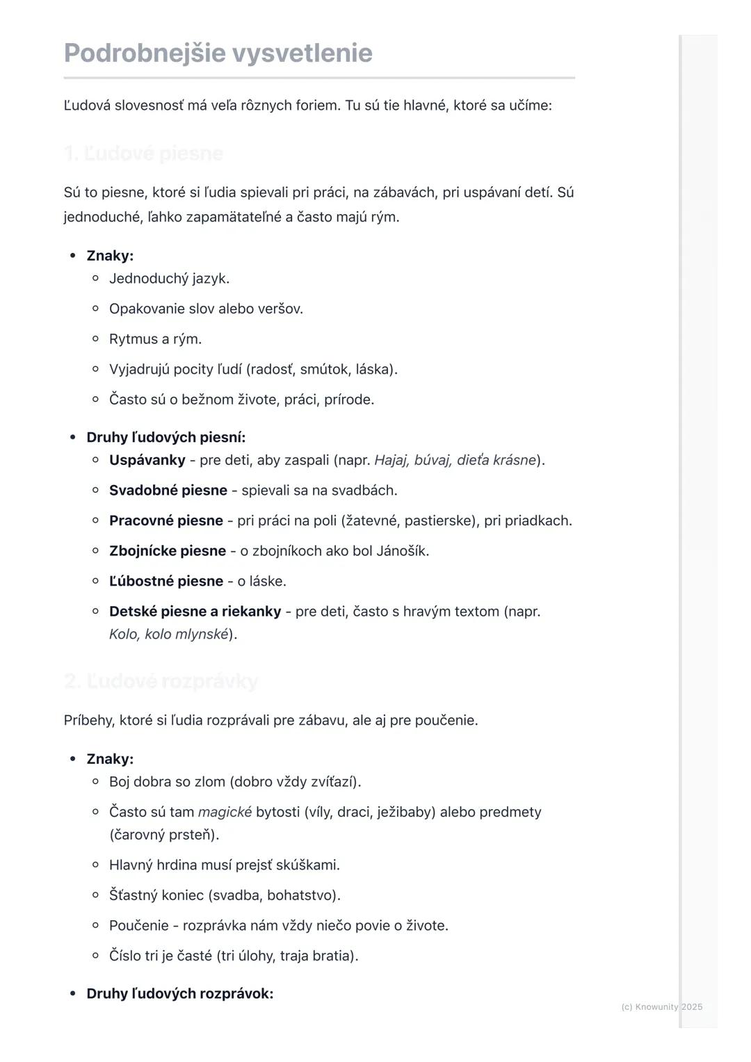 # Ľudová slovesnosť

Úvod do témy: Čo je to ľudová
slovesnosť?

Ľudová slovesnosť je super dôležitá časť našej literatúry. Sú to všetky tie
