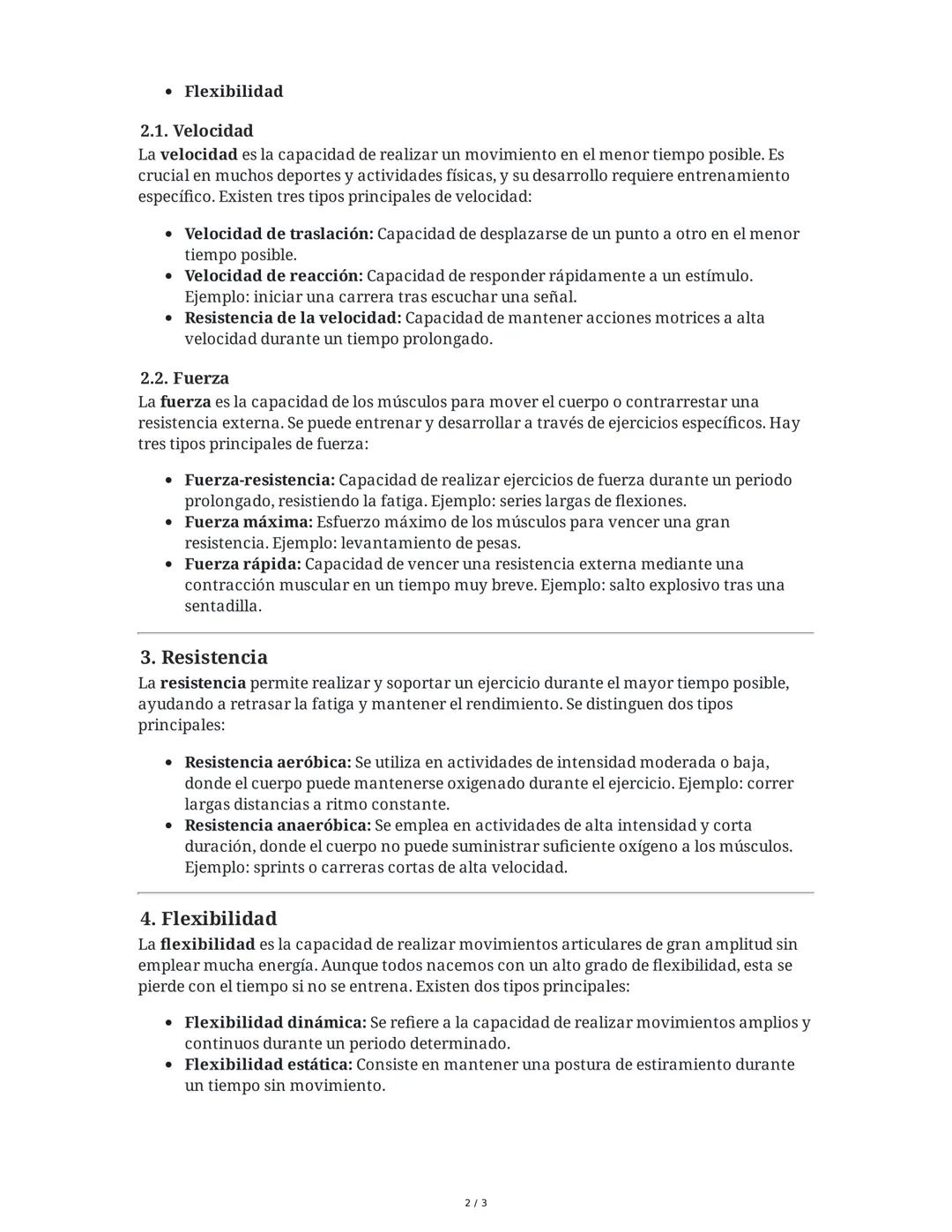 --- OCR Start ---
Capacidades Físicas
1. Introducción a las Capacidades Físicas
Las capacidades físicas se dividen en dos grandes grupos: co