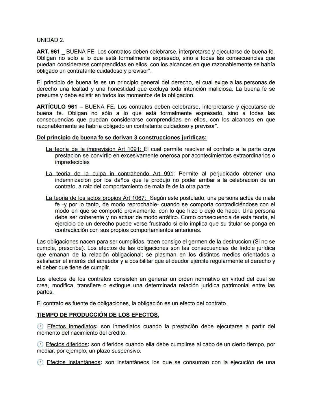 # UNIDAD 1:

Art. 724.-Definición. La obligación es una relación jurídica en virtud de la cual el acreedor tiene
el derecho a exigir del deu