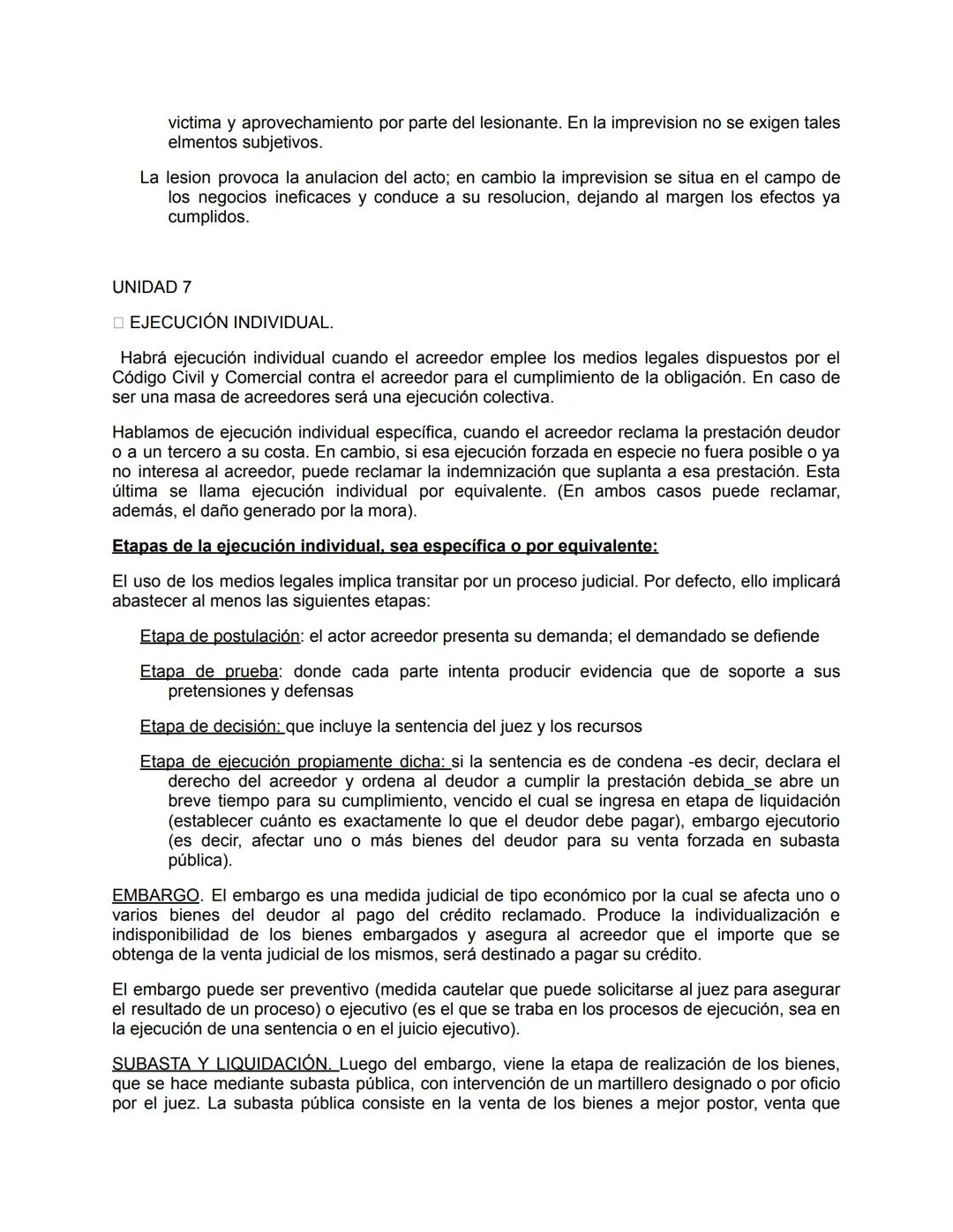 # UNIDAD 1:

Art. 724.-Definición. La obligación es una relación jurídica en virtud de la cual el acreedor tiene
el derecho a exigir del deu