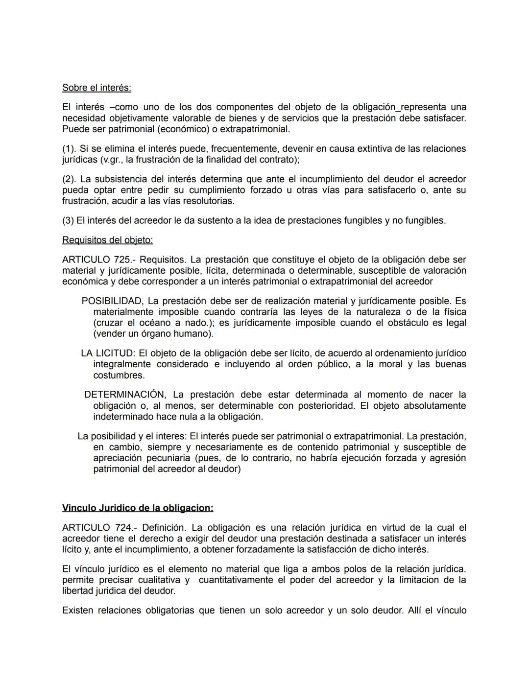 # UNIDAD 1:

Art. 724.-Definición. La obligación es una relación jurídica en virtud de la cual el acreedor tiene
el derecho a exigir del deu