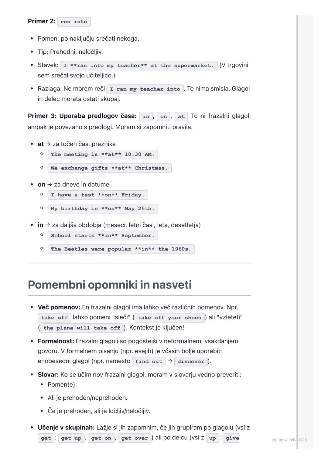 # Frazalni glagoli in predlogi

Uvod v frazalne glagole in predloge

Frazalni glagoli so res pomembni, če hočemo zveneti bolj naravno v angl