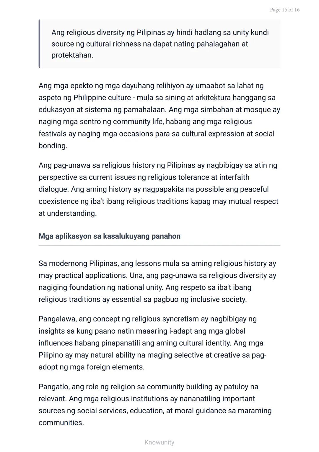 Mga Katutubong Paniniwala at Paglaganap ng Kristiyanismo at Islam
Pag-aaral sa mga sinaunang paniniwala at
pagdating ng mga relihiyon
Mga La