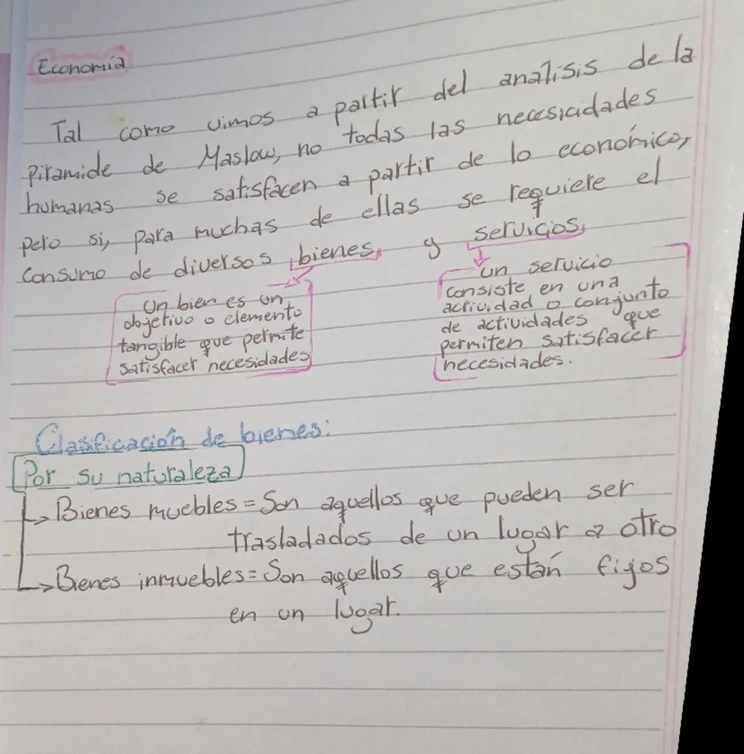 --- OCR Start ---
Economía
Tal como vimos a partir del analisis de la
Piramide de Maslow, no todas las necesicidades
humanas se satisfacen a