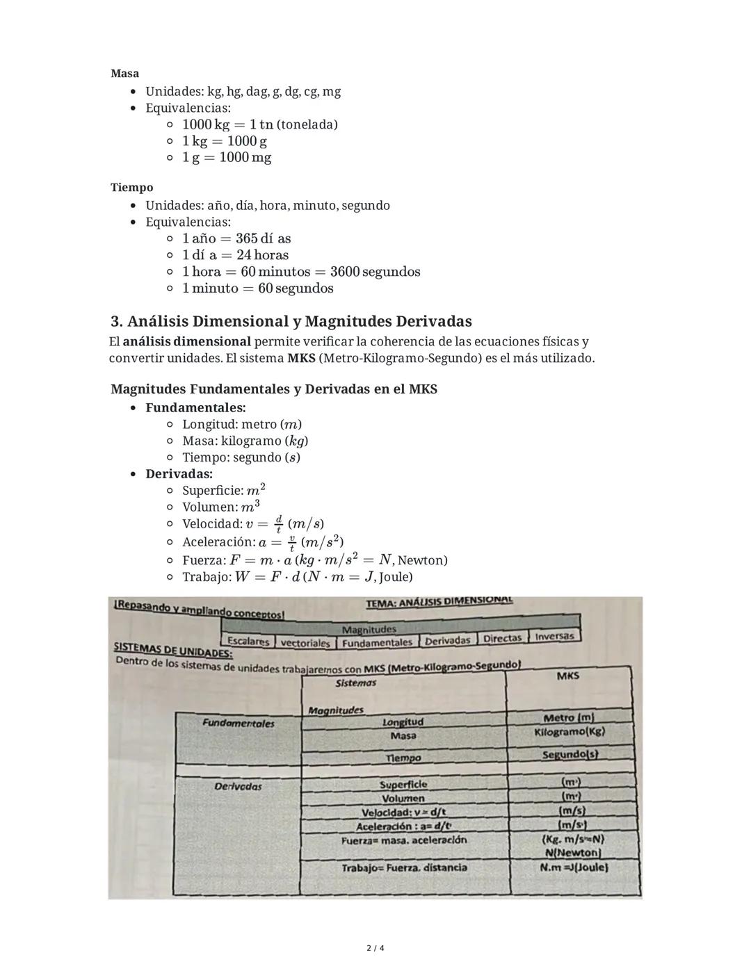 Magnitudes y Unidades
1. Concepto de Medida y Magnitudes
La medida es la operación de comparar una magnitud física con una cantidad fija de 
